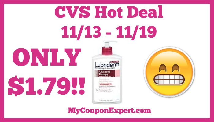 Hot Deal Alert!! Lubriderm Body Lotion Only $1.79 at CVS from 11/13 – 11/19