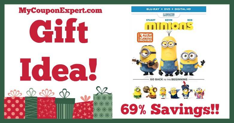 Hot Holiday Gift Idea! Minions (Blu-ray + DVD + DIGITAL HD) Only $4.99 – 69% Savings!