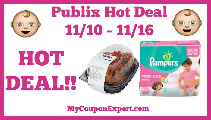HOT Deal on Pampers + Free Rotisserie Chicken at Publix from 11/10 – 11/16