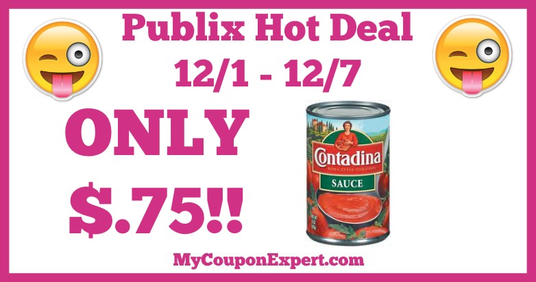 Hot Deal Alert! Contadina Products Only $.75 at Publix from 12/1 – 12/7