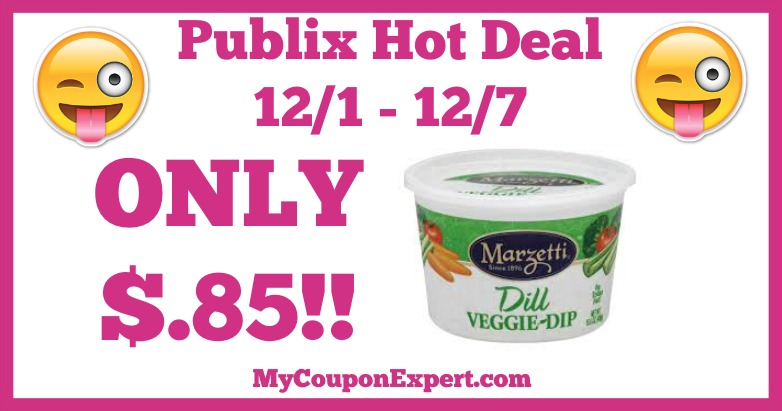 Hot Deal Alert! Marzetti Veggie Dip Only $.85 at Publix from 12/1 – 12/7
