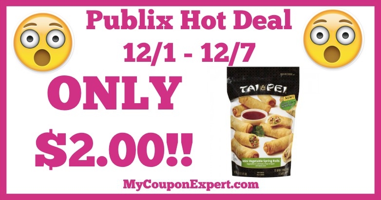 Hot Deal Alert! Tai Pei Products Only $2.00 at Publix from 12/1 – 12/7
