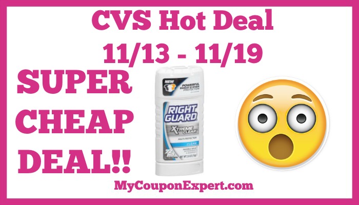 Hot Deal Alert!! SUPER CHEAP DEAL on Right Guard Products at CVS from 11/13 – 11/19