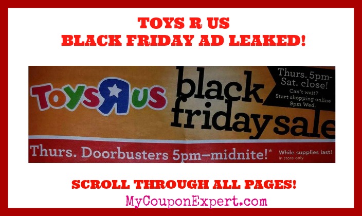 Toys R Us BLACK FRIDAY AD SCAN LEAKED!!!  Check it out here!!