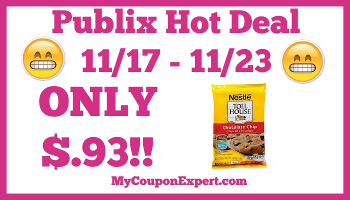 Hot Deal Alert! Nestle Tollhouse Cookie Dough Only $.93 at Publix from 11/17 – 11/23