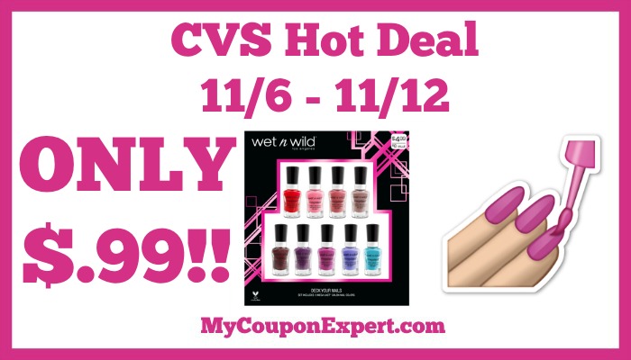 Hot Deal Alert!! Wet N Wild Polish Set Only $.99 at CVS from 11/6 – 11/12