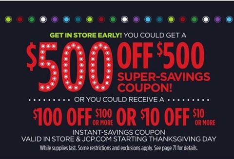 HEY!  HOLY COW!  JC PENNEY IS GIVING AWAY $500!!!  Look at this!