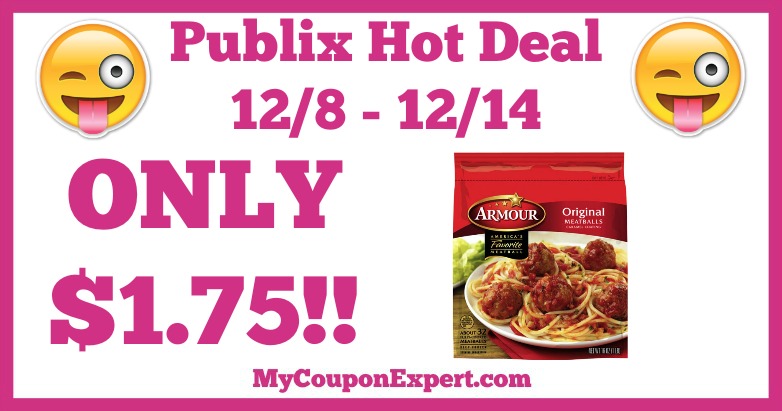 Hot Deal Alert! Armour Meatballs Only $1.75 at Publix from 12/8 – 12/14