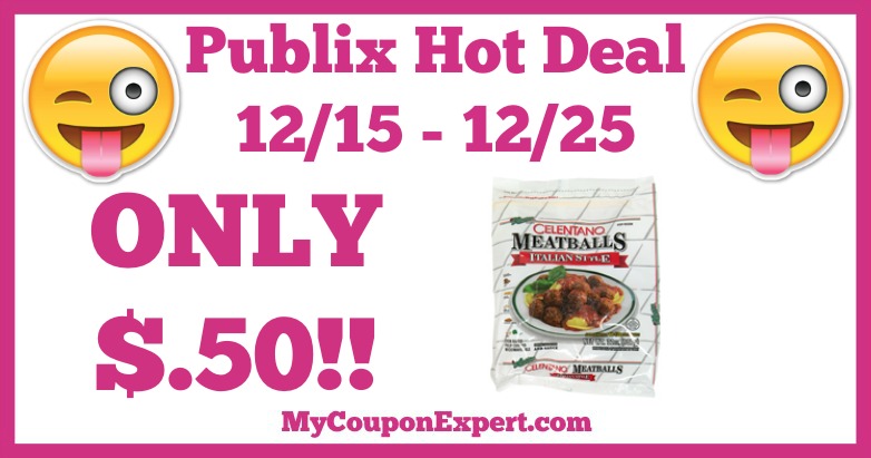 Hot Deal Alert! Celentano Meatballs Only $.50 at Publix from 12/15 – 12/25