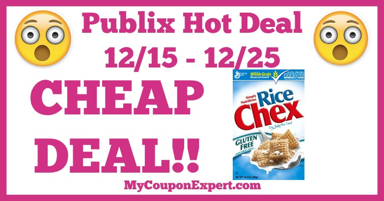 Hot Deal Alert! CHEAP DEAL on Chex Cereal at Publix from 12/15 – 12/25