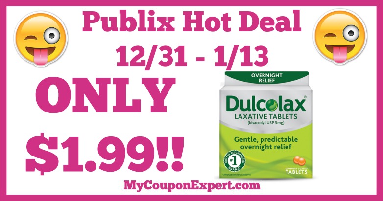 Hot Deal Alert! Dulcolax Products Only $1.99 at Publix from 12/31 – 1/13