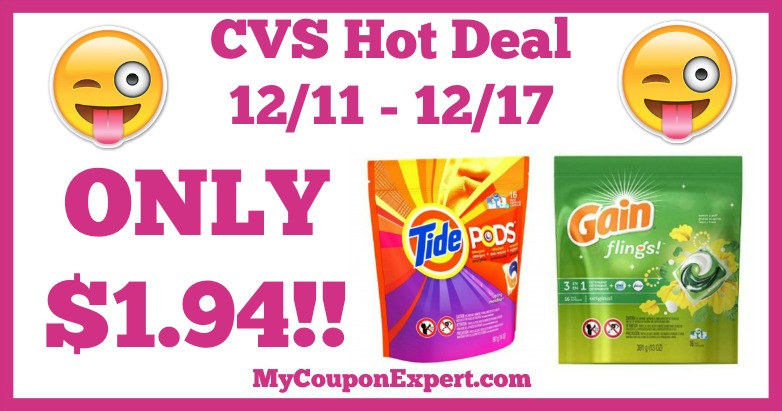 Hot Deal Alert!! Gain Flings Only $1.94 at CVS from 12/11 – 12/17