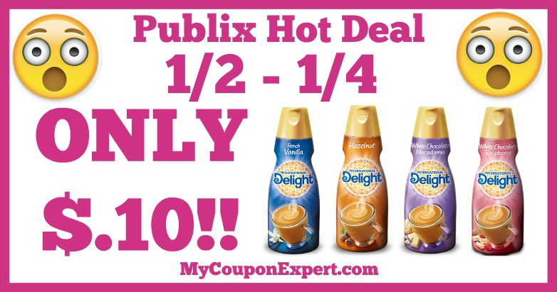 Hot Deal Alert! International Delight Coffee Creamer Only $.10 at Publix from 1/2 – 1/4