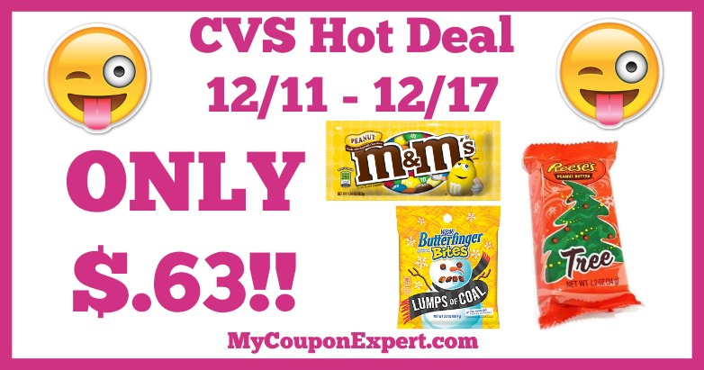 Hot Deal Alert!! Mars Candy Only $.63 at CVS from 12/11 – 12/17