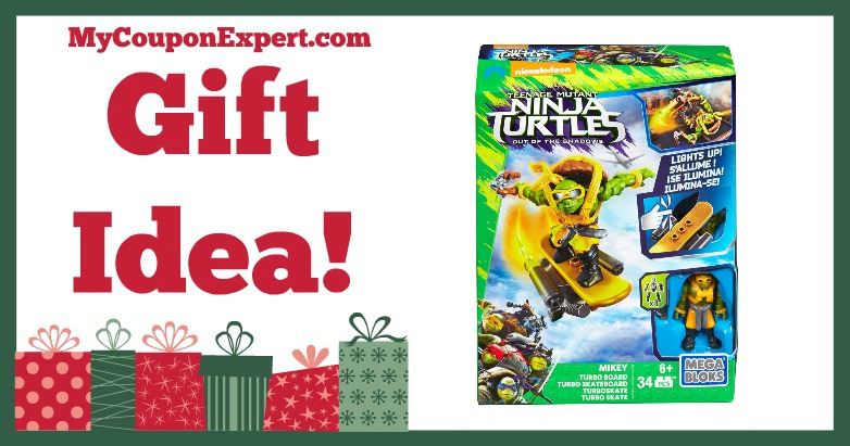 Hot Holiday Gift Idea! Mega Bloks TMNT: Out of The Shadows Mikey Turbo Board Playset Only $8.23!!