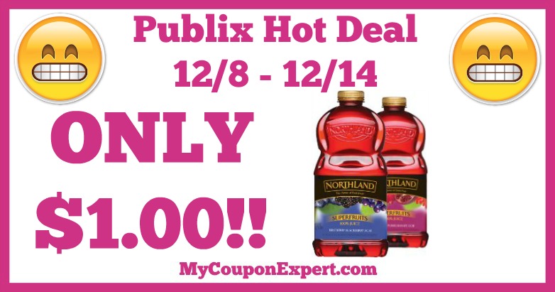 Hot Deal Alert! Northland 100% Juice Blend Only $1.00 at Publix from 12/8 – 12/14
