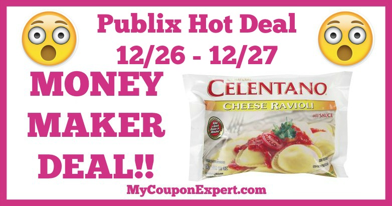 Hot Deal Alert! OVERAGE DEAL on Celentano Pasta at Publix from 12/26 – 12/27