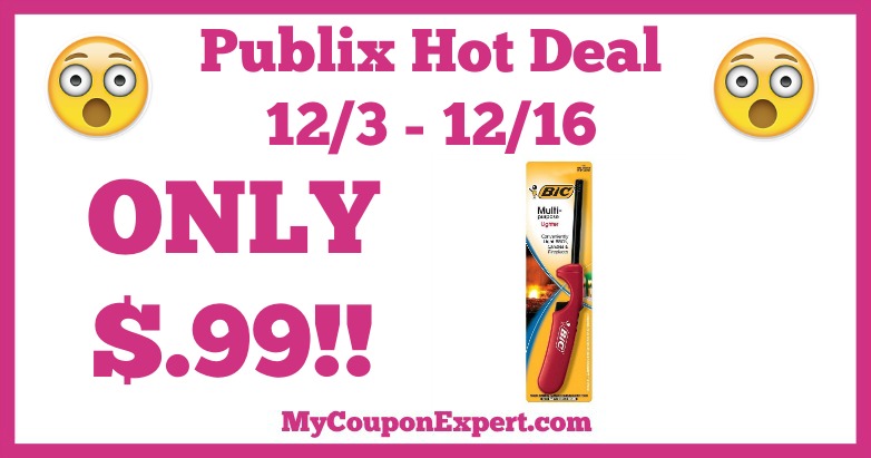 Hot Deal Alert! Bic Multi-Purpose Lighters Only $.99 at Publix from 12/3 – 12/16