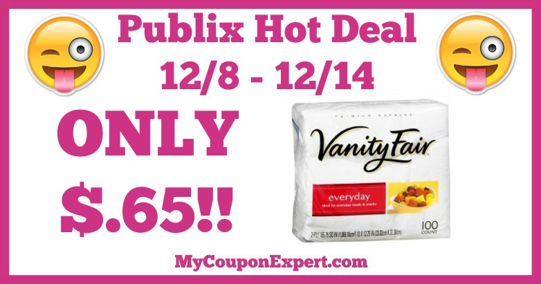 Hot Deal Alert! Vanity Fair Products Only $.65 at Publix from 12/8 – 12/14