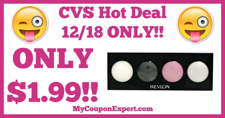Hot Deal Alert!! Revlon Cosmetics or Beauty Tools Only $1.99 at CVS on 12/18 ONLY!!