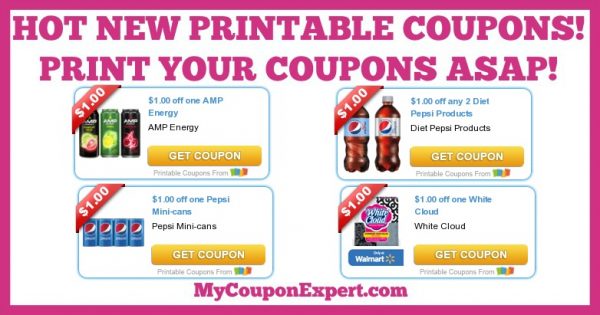 HOT NEW Printable Coupons: White Cloud, Pepsi, DenTek, LaCroix, Smucker ...