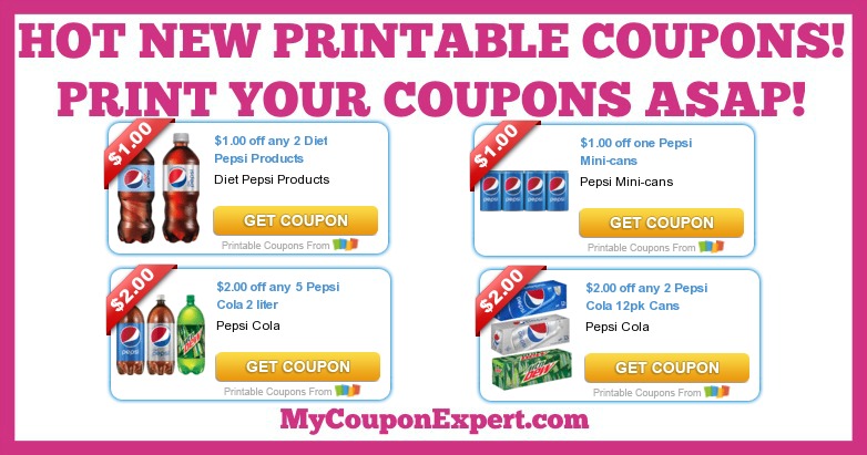 HOT HOT HOT & RARE PRINTABLE COUPONS FOR PEPSI PRODUCTS!!