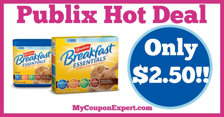 Hot Deal Alert! Carnation Breakfast Essentials Powder Only $2.50 at Publix Until 2/17