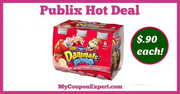 PUBLIX Hot Deal Alert!  Danimals Smoothies just $.90 each pack!