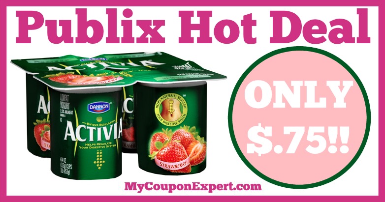Hot Deal Alert! Dannon Activia Yogurt Only $.75 at Publix from 1/19 – 1/25