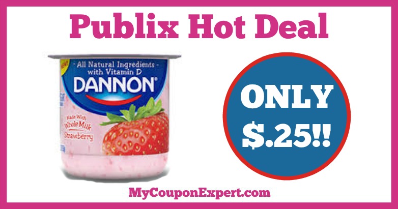 Hot Deal Alert! Dannon Whole Milk Yogurt Only $.25 at Publix from 1/7 – 1/27