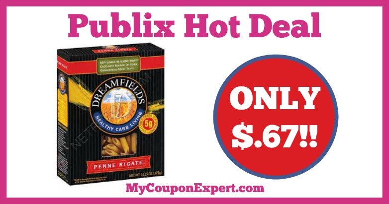 Hot Deal Alert! Dreamfields Pasta Only $.67 at Publix from 1/7 – 1/27