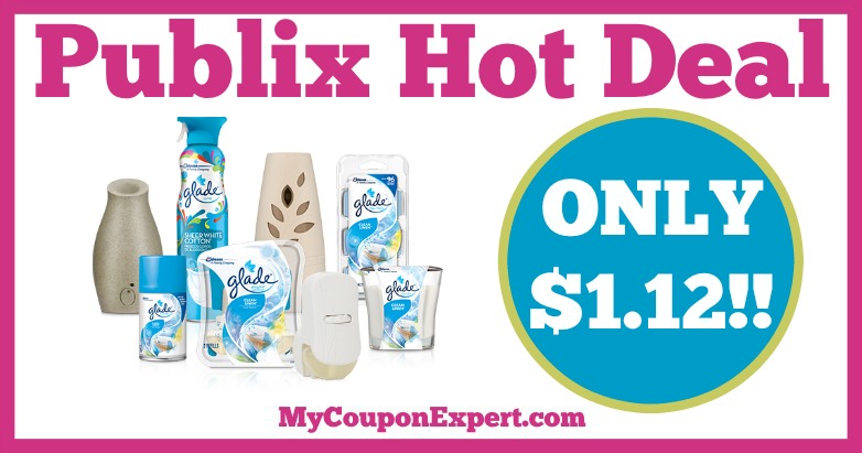 Hot Deal Alert! Glade Products Only $1.12 at Publix from 1/19 – 1/25