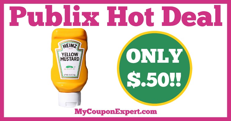 Hot Deal Alert! Heinz Yellow Mustard Only $.50 at Publix from 1/19 – 1/25