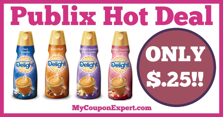 Hot Deal Alert! International Delight Coffee Creamer Only $.25 at Publix from 1/26 – 2/1