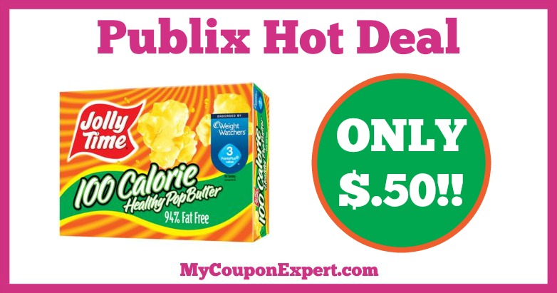 Hot Deal Alert! Jolly Time Healthy Pop Popcorn Only $.50 at Publix from 1/7 – 1/27