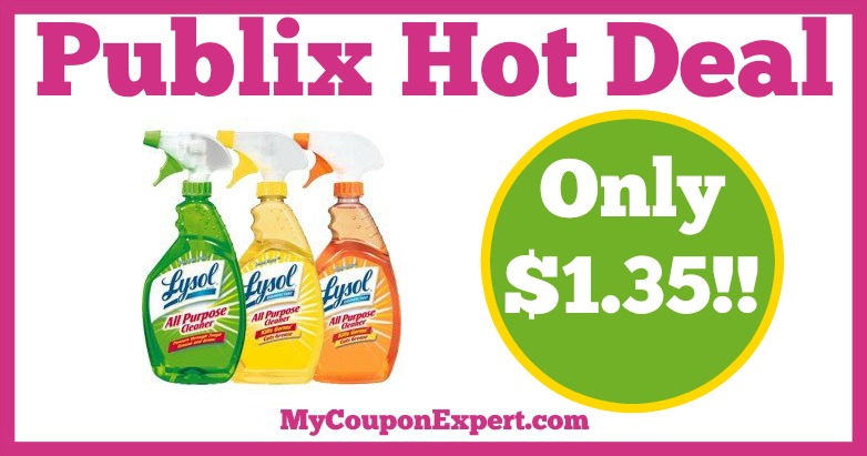Hot Deal Alert! Lysol Products Only $1.35 at Publix from 1/26 – 2/1