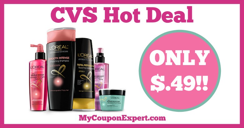 Hot Deal Alert!! L’Oreal Advanced Hair Care Only $.49 at CVS from 1/8 – 1/14