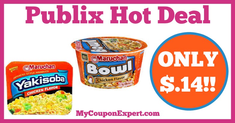 Hot Deal Alert! Maruchan Yakisoba Only $.14 at Publix from 1/19 – 1/25