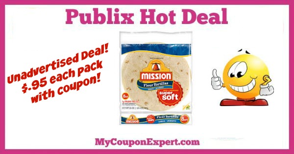 PUBLIX Unadvertised Deal!!  Mission Tortillas $.95 per pack!