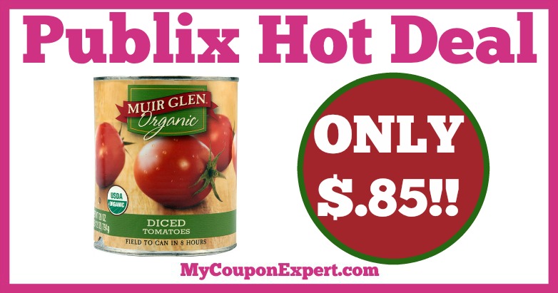 Hot Deal Alert! Muir Glen Organic Tomatoes Only $.85 at Publix from 1/19 – 1/25