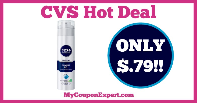 Hot Deal Alert!! Nivea Men Sensitive Shaving Gel Only $.79 at CVS from 1/8 – 1/14