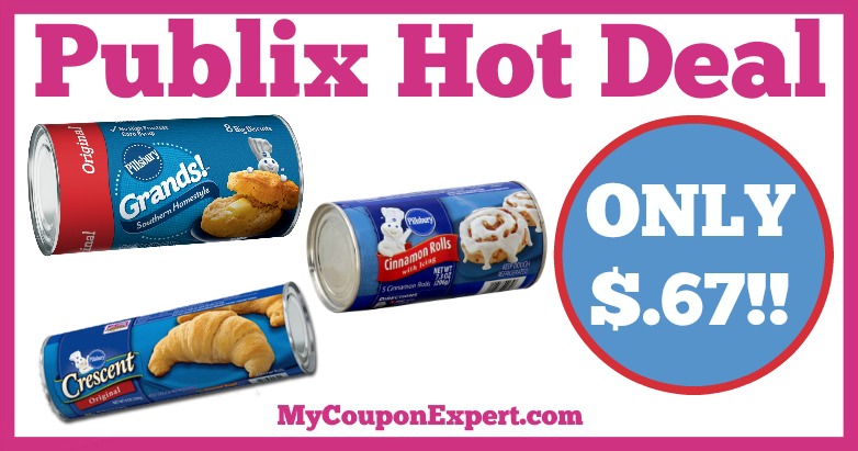 Hot Deal Alert! Pillsbury Products Only $.67 at Publix from 1/19 – 1/25