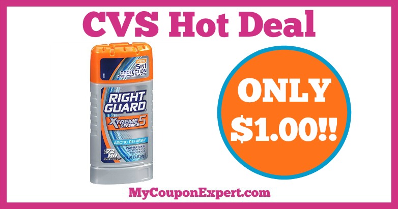 Hot Deal Alert!! Right Guard Products Only $1.00 at CVS from 1/8 – 1/14