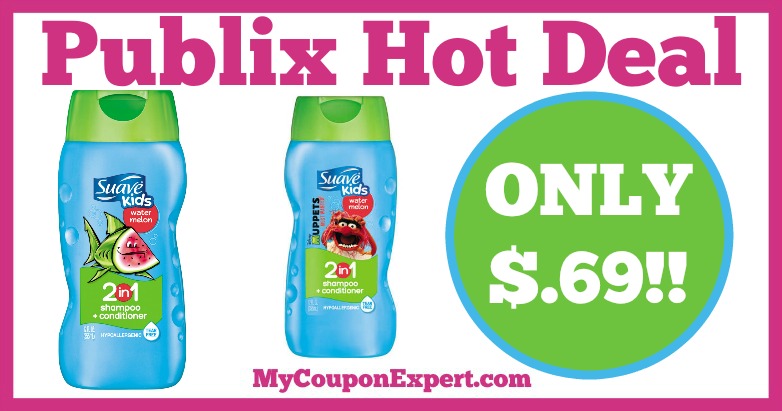 Hot Deal Alert! Suave Kids 2 in 1 Only $.69 at Publix from 1/28 – 2/10