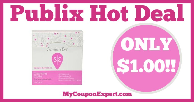 Hot Deal Alert! Summer’s Eve Cleansing Cloths Only $1.00 at Publix from 1/28 – 2/10