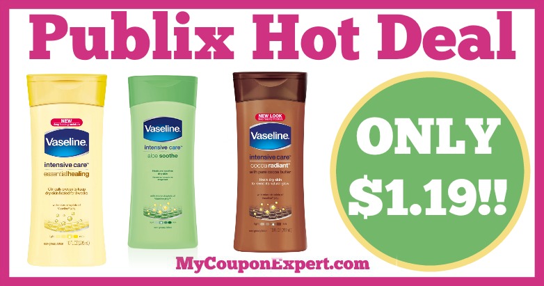 Hot Deal Alert! Vaseline Intensive Care Lotion Only $1.19 at Publix from 1/28 – 2/10