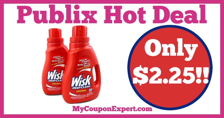 Hot Deal Alert! Wisk Laundry Detergent Only $2.25 at Publix from 2/2 – 2/8