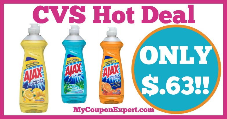 Hot Deal Alert!! Ajax Dish Liquid Only $.63 at CVS from 2/19 – 2/25