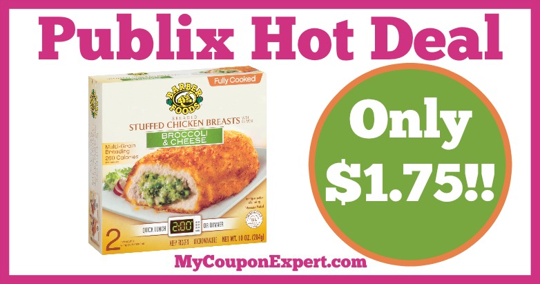 Hot Deal Alert! Barber Foods Stuffed Chicken Breasts Only $1.75 at Publix from 2/9 – 2/15