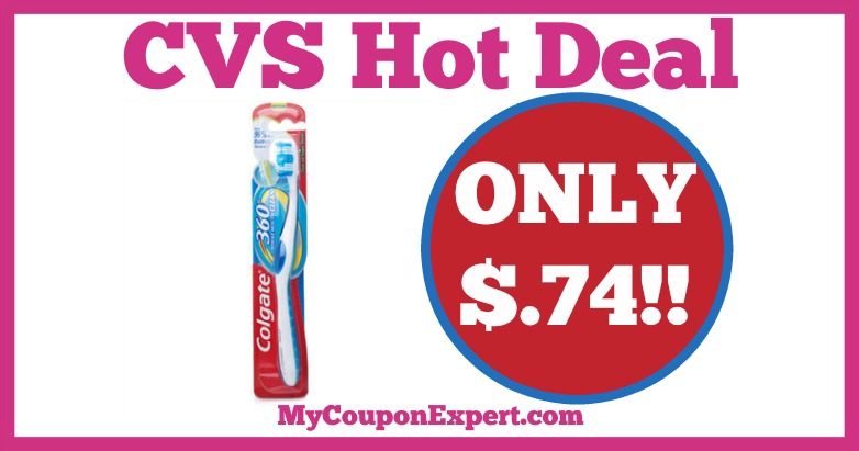 Hot Deal Alert!! Colgate 360 Toothbrush Only $.74 at CVS from 2/19 – 2/25
